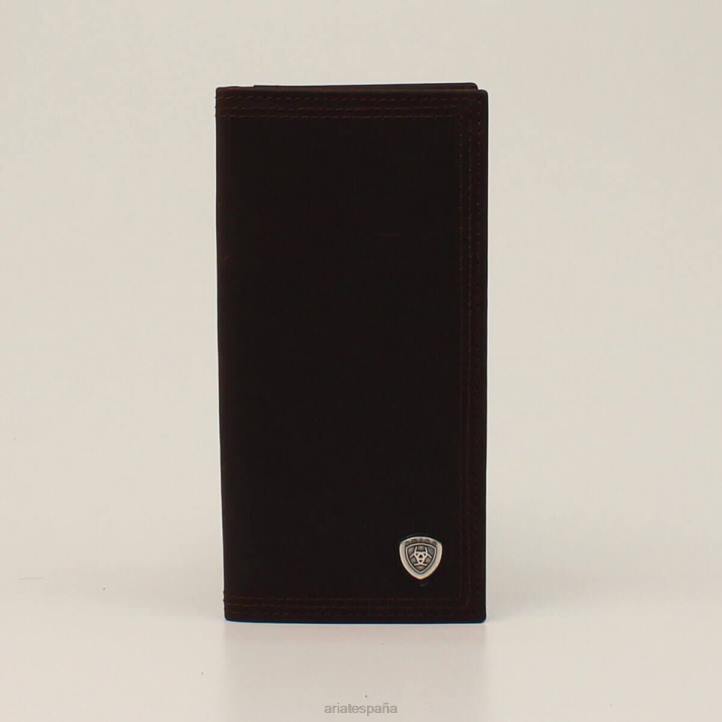 cartera rodeo con triple costura Ariat niños marrón accesorios 044J4182