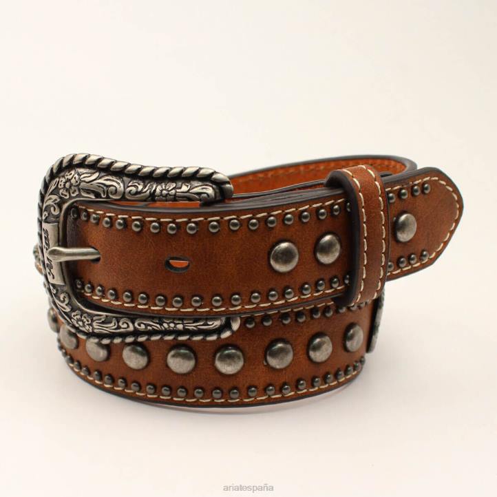 cinturón con medallón de corazón Ariat niños marrón accesorios 044J4160