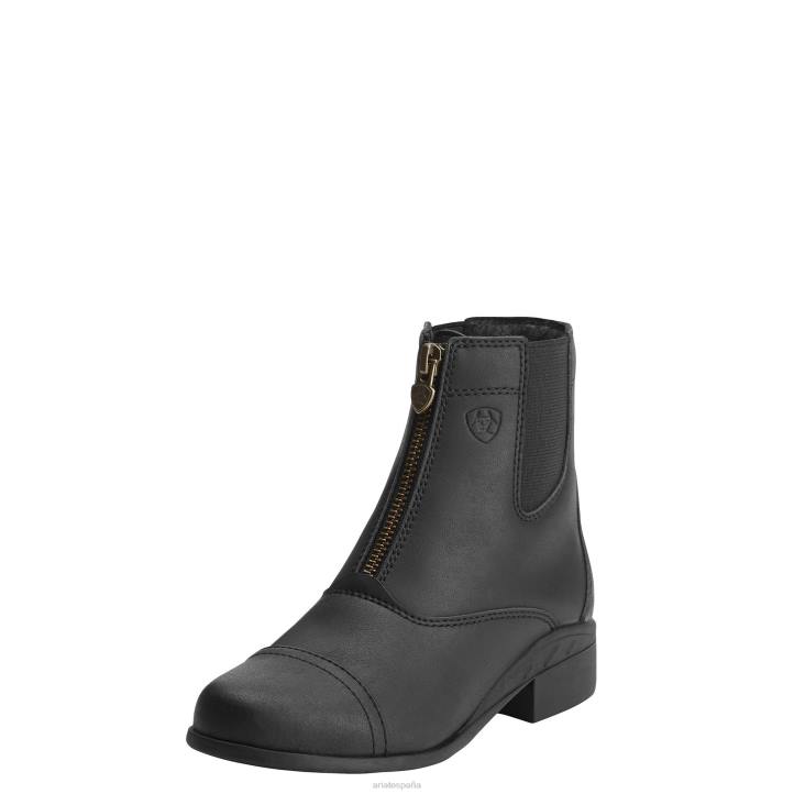 bota paddock con cremallera scout Ariat niños negro calzado 044J3953