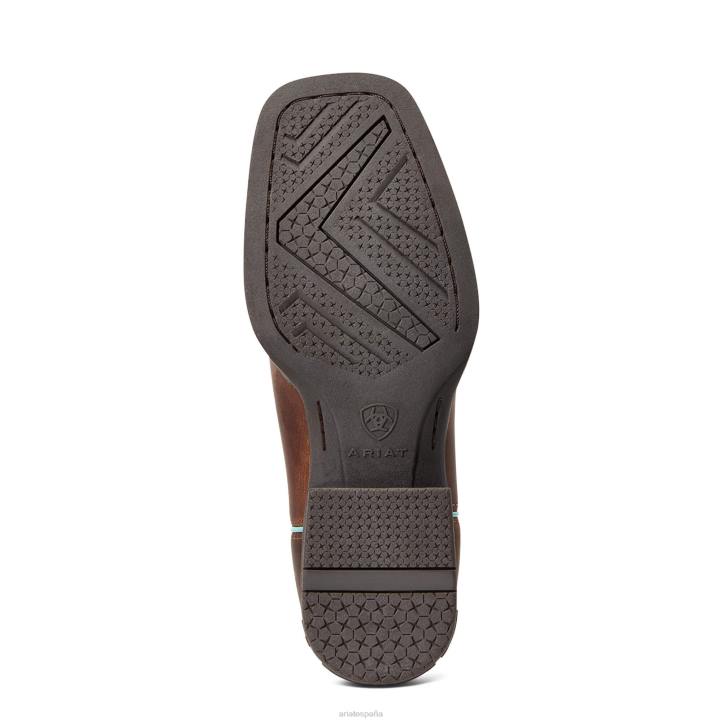 Bota vaquera Bright Eyes II Ariat niños caja de sombrero marrón calzado 044J3925