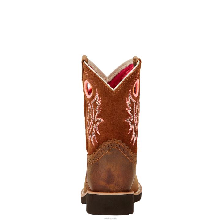 bota vaquera fatbaby Ariat niños marrón polvo calzado 044J3895