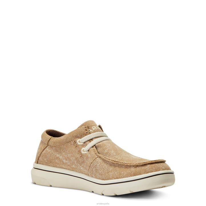 hilos 3 Ariat niños lona color canela lavada calzado 044J3959