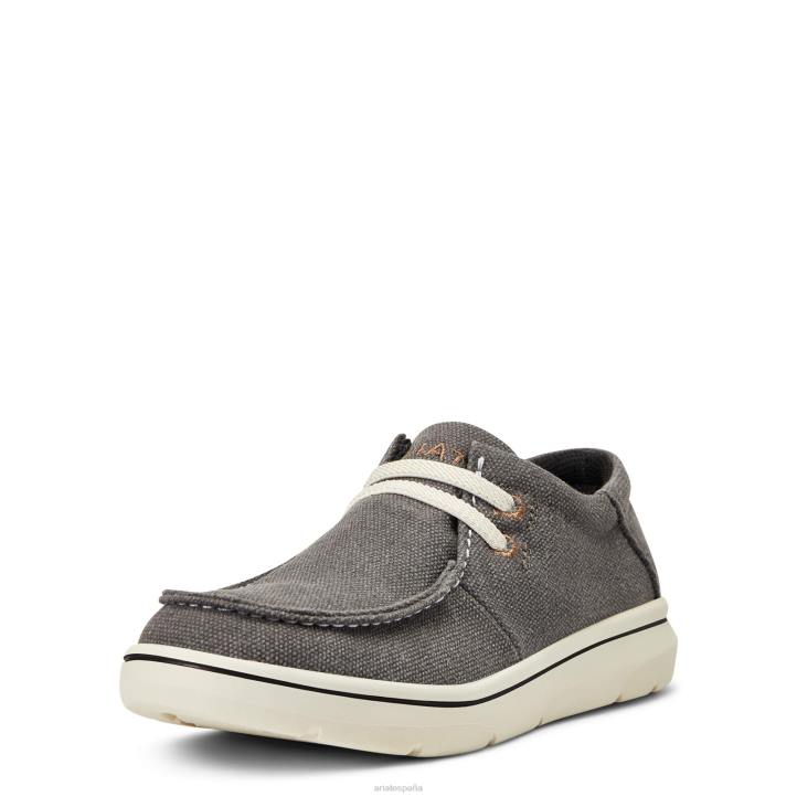 hilos 3 Ariat niños negro lavado calzado 044J3958