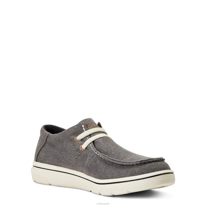 hilos 3 Ariat niños negro lavado calzado 044J3958