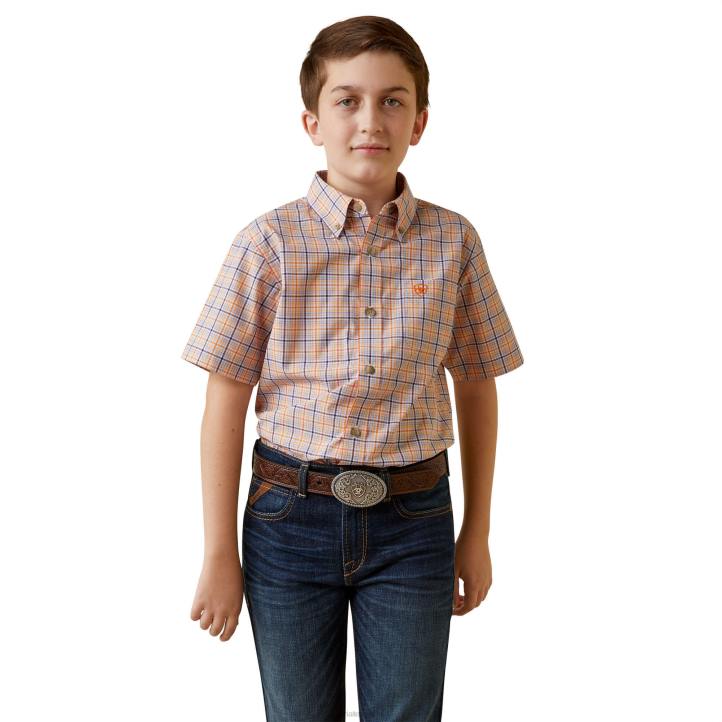 camisa de corte clásico macklin serie pro Ariat niños ocre ropa 044J4082