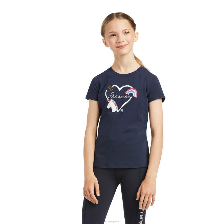algún día camiseta Ariat niños Armada ropa 044J4018