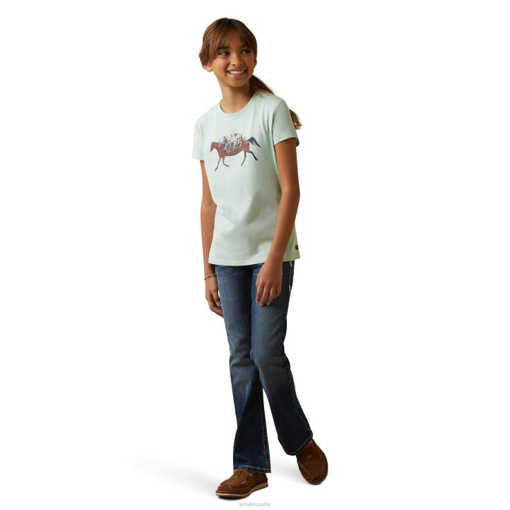 camiseta armonía Ariat niños espuma de agua ropa 044J4057