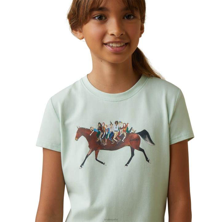 camiseta armonía Ariat niños espuma de agua ropa 044J4057