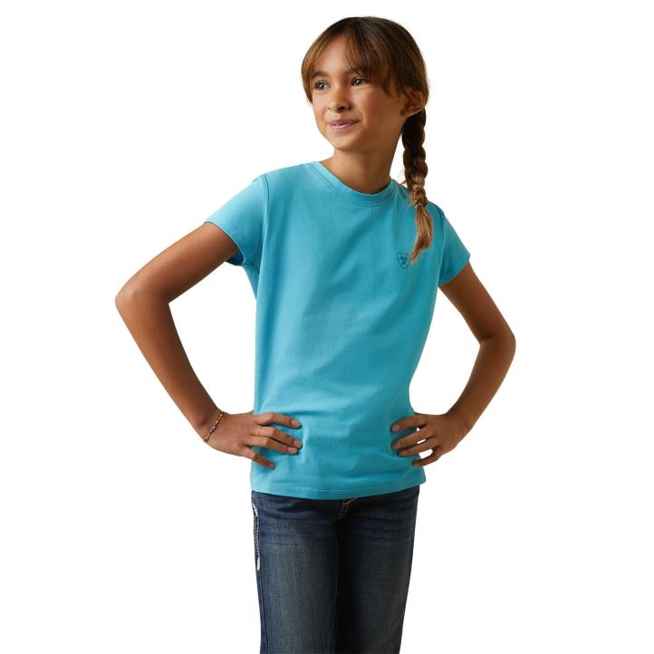 camiseta de camuflaje universitario Ariat niños azul maui ropa 044J4056