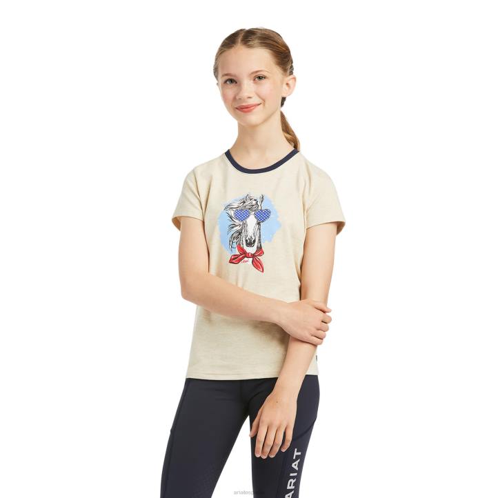 camiseta fabulosa Ariat niños brezo de avena ropa 044J4047