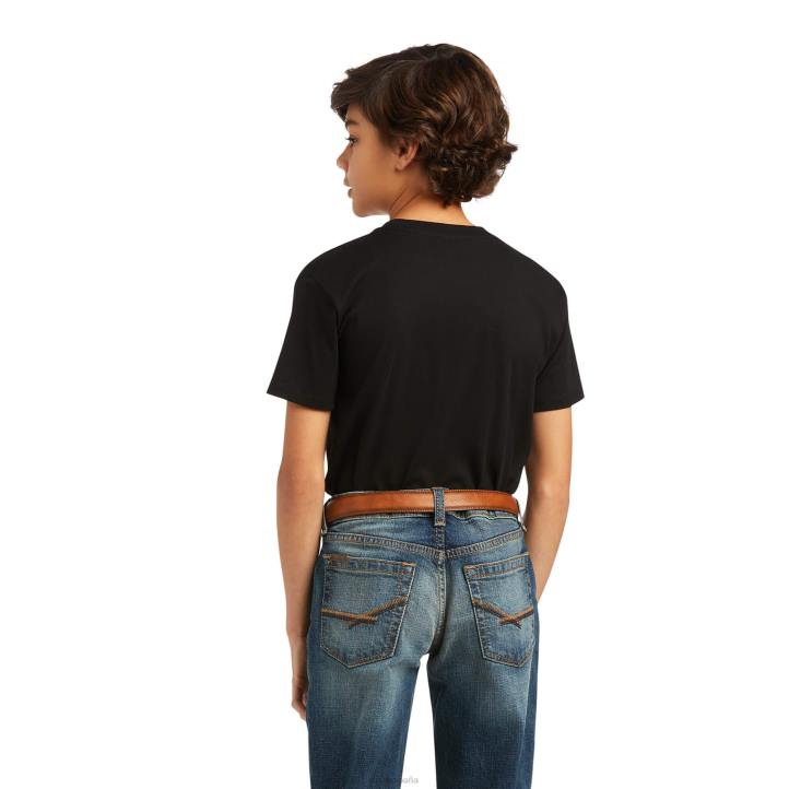 camiseta viva mexico Ariat niños negro ropa 044J4005