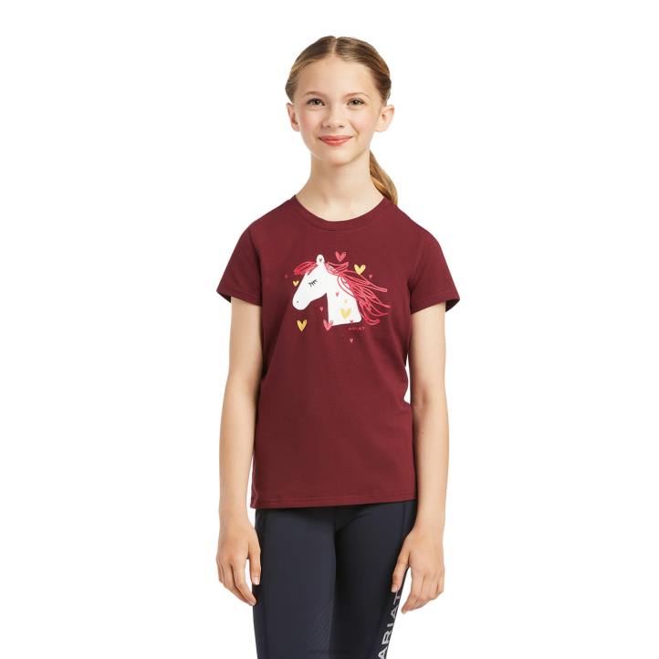 mi camiseta de amor Ariat niños zinfandel ropa 044J4021