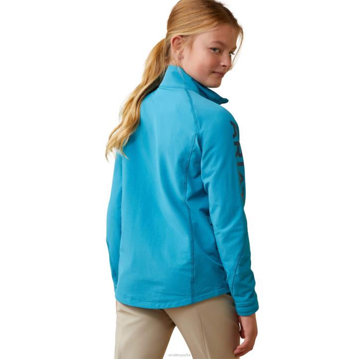 chaqueta softshell ágil Ariat niños mosaico azul ropa 044J4136