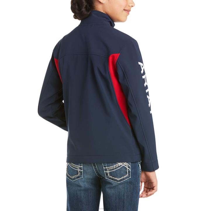 nueva chaqueta softshell del equipo Ariat niños Armada ropa 044J4133