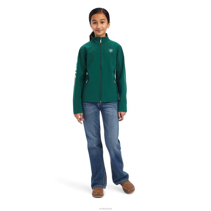 nueva chaqueta softshell del equipo mexico Ariat niños verdes ropa 044J4128
