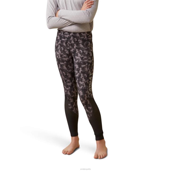 asiento completo eos apretado Ariat niños caballo de camuflaje periscopio ropa 044J4150