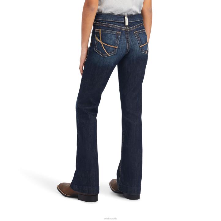 real. pantalon maggie jean ancho Ariat niños hierba mora ropa 044J3986