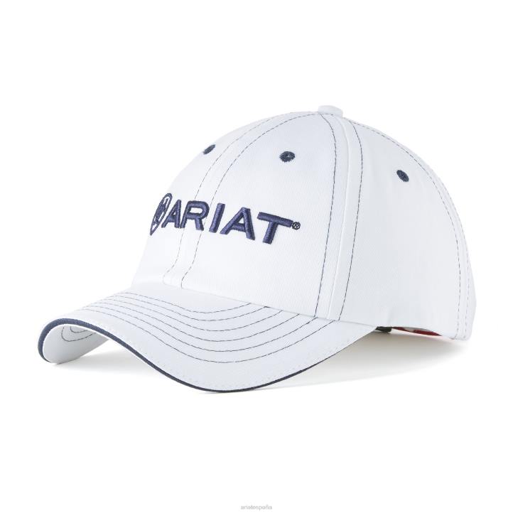 gorra equipo ii Ariat unisexo naval Blanca accesorios 044J1896