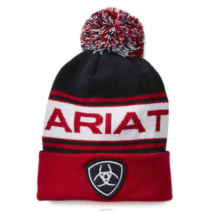 gorro del equipo Ariat unisexo azul marino/rojo accesorios 044J1979